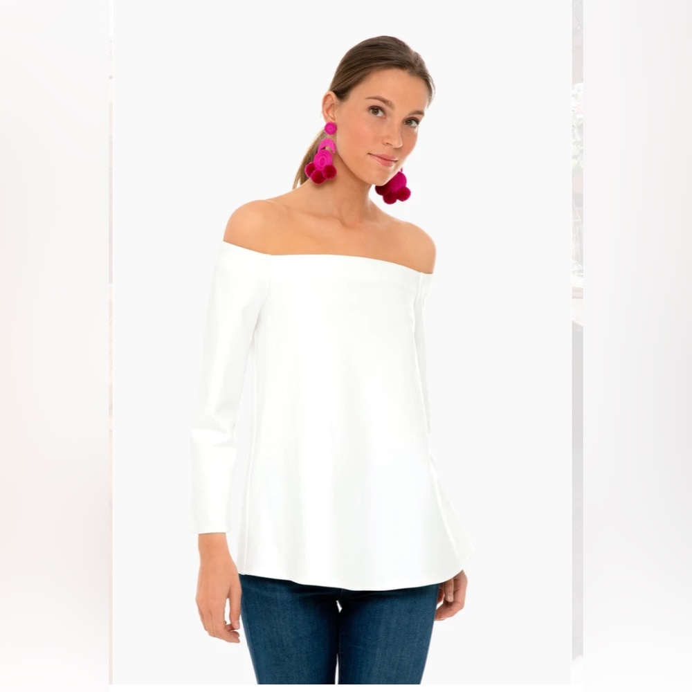 White off the shoulder top